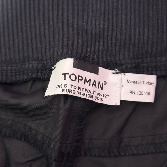Topman Charcoal Ribbed Trousers - Picture 4 of 4